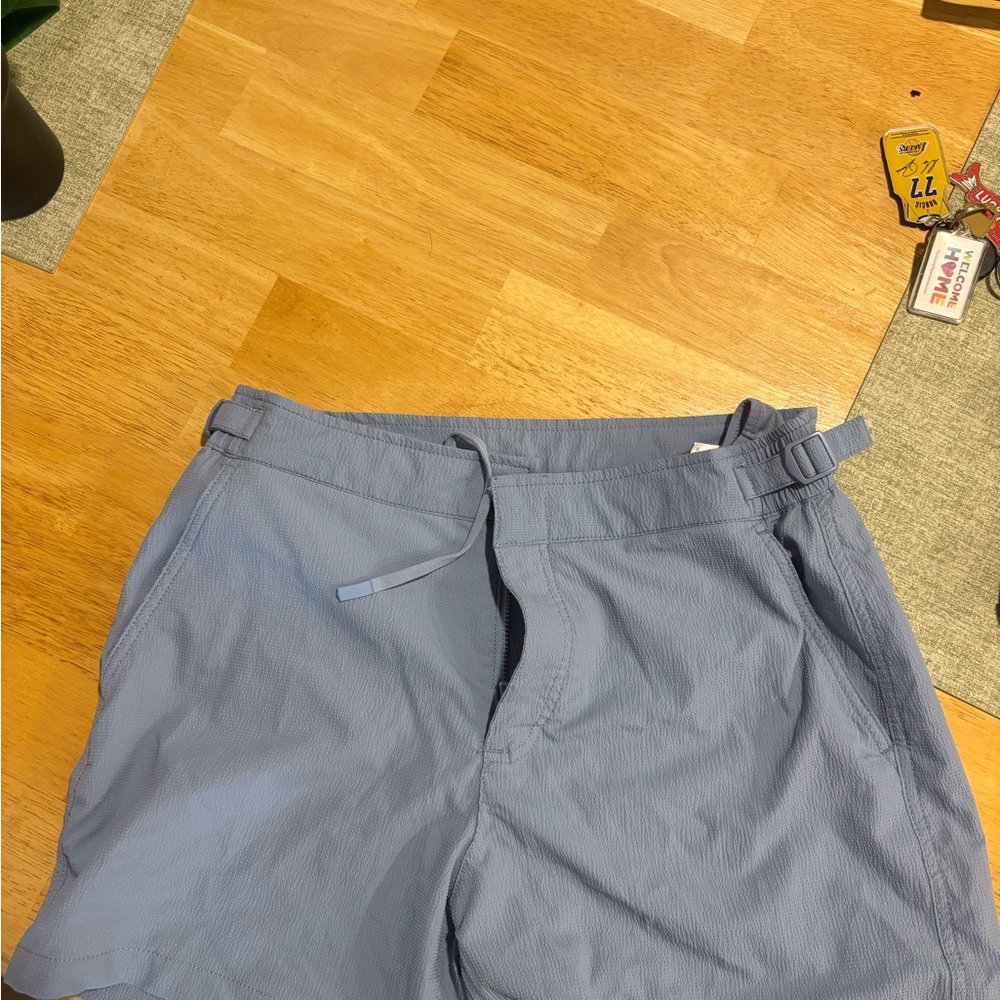 Zara Men's Light Blue Flat Front Shorts